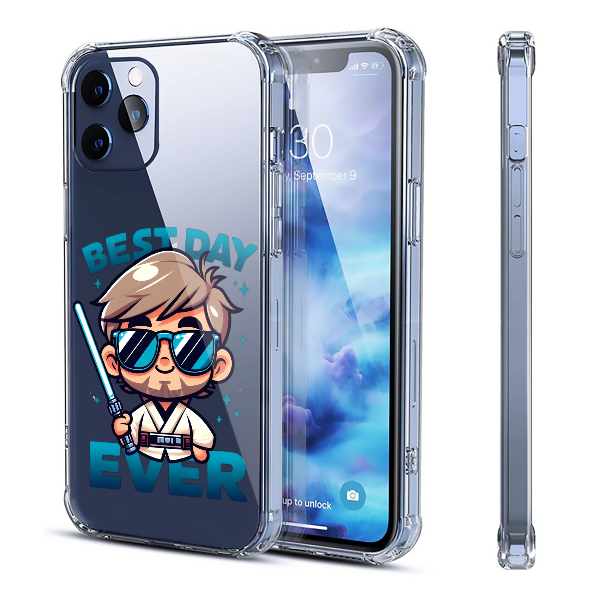 （画像用） スター・ウォーズ Star Wars 【iPhone 12シリーズ対応】透明スマホケース（クリアソフトケース）